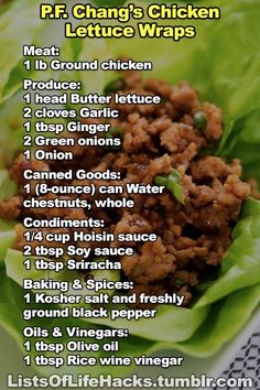 lettuce wraps filled with meat and vegetables