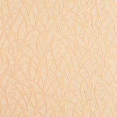 an image of a beige textured wallpaper with lines and curves in the center