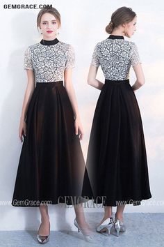 10% off now|Free shipping world-wide. Black And White Lace Retro Party Dress With Short Sleeves at GemGrace. Click to learn our pro custom-made service for wedding dress, formal dress. View #WeddingGuestDresses for more ideas. White Short Sleeve Dress For Prom, Black Short Sleeve Prom Dress, Black Short Sleeve Dress For Prom, Black Short Sleeve Dress For Prom Season, Black Lace Dress For Banquet, Black Short Sleeve Dress For Banquet, Short Sleeve Lace Dress For Prom, Short Sleeve Lace Dress For Prom Season, Lace Short Sleeve Dress For Prom Season