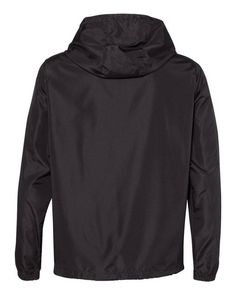 Unisex Lightweight Quarter-Zip Windbreaker Pullover Jacket - BLACK - L | Independent Trading Co. Lightweight Quarter-Zip Windbreaker Pullover Jacket in Black Size Large | Polyester Black Moisture-wicking Windbreaker For Outdoor Activities, Black Hooded Jacket With Ykk Zipper For Outdoor Activities, Black Hooded Jacket With Zipper For Outdoor Activities, Black Hooded Jacket For Outdoor Activities, Black Half-zip Hoodie, Functional Black Long Sleeve Windbreaker, Black Moisture-wicking Long Sleeve Windbreaker, Black Long Sleeve Functional Windbreaker, Black Long Sleeve Moisture-wicking Windbreaker