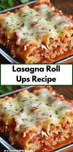 lasagna roll ups recipe with cheese on top