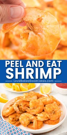 Peel and Eat Shrimp pin collage Healthier Appetizers, Peel And Eat Shrimp, Fingerfood Recipes, Mixed Seafood Recipe, Seafood Delight, Dinner Favorites, Easy Skillet, Easy Seafood, Skillet Dinners