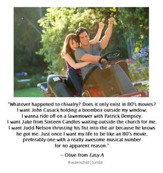 a man and woman riding on the back of a motorcycle with an interesting quote about love