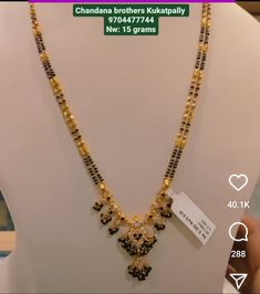 Latest Black Beads Designs Gold, Black Beaded Jewelry Latest, Short Mangalsutra Designs Gold Latest, Trending Mangalsutra Designs