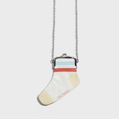 Edie Parker - Sock Coin Purse in Red and Blue | Prelude & Dawn | Los Angeles Gym Socks, Novelty Handbags, Socks Gym, Spare Change, Sock Drawer, Blue Socks, Edie Parker, Novelty Bags, Pouch Organizer