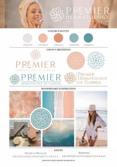 logo brand identity branding Luxury Branding Colors Palette, Branding Boards Inspiration, Aqua Mood Board, Calming Brand Colors, Travel Blog Color Palette, Brand Board Inspiration Color Palettes, Blue Branding Board, Beach Mood Board, Mood Board Examples