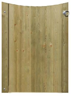 a close up of a wooden door on a white background