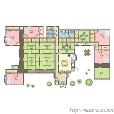 the floor plan of an apartment building