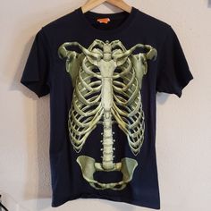 Skeleton Glows In The Dark. Says Child Small (I'd Say About A Size 12 In Boys)..My Son Wore This Once So It's Like Brand New. Casual Black Glow In The Dark Top, Halloween Glow In The Dark Black Top, Sparkle Shorts, Happy Halloween Shirt, Disney Shorts, Dinosaur Shirt, Juicy Couture Charms, Skeleton Halloween, Ralph Lauren Boys