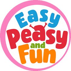 the logo for easy peasy and fun