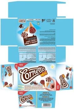 the packaging design for an ice cream bar