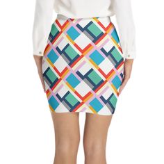 Chiffon, Fabric has slight stretchElastic waist, Tapered, Pencil skirt, Mini skirtThis pencil skirt is suitable for many occasions like Spring, Summer and Fall Daily Wear, School, Home, Office, Casual, Date and so onModel is 5'9.3"/176cm(B:34.65"/88cm, W:24.41"/62cm, H:36.61"/93cm) and wearing a size Medium; Designed to have a regular fitMachine Washable; Do Not Bleach Stretch Pencil Skirt Skort With Lined Detail, Stretch Pencil Skort With Lined Skirt, Trendy Stretch Pencil Skirt Skort, Summer Workwear Multicolor Skirt, Multicolor Summer Workwear Skirt, Non-stretch Summer Pencil Mini Skirt, Trendy Fitted Pencil Skirt Skort, Stretch Lined Pencil Mini Skirt, Multicolor Mini Skirt For Workwear