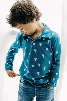 Get your little guy Valentine’s Day ready with this adorable boys’ Valentine’s polo shirt! 💕 Featuring a stylish design with subtle heart-themed accents, this polo is perfect for school parties, family photos, or celebrating the season of love. Made with soft, high-quality fabric, it’s both comfortable and versatile for everyday wear. A must-have for Valentine’s Day outfits or as a thoughtful gift for your stylish little gentleman! ❤️ #BoysValentinesShirt #ValentinesDayOutfit #KidsHolidayFashion #BoysPoloShirt #CuteValentinesClothes #ValentinesDayStyleForKids #BoysFashionTrends Boys Valentines Shirt, Boys Fashion Trends, Polo Long Sleeve, Valentine's Day Outfit, School Parties, Little Prince, Unforgettable Memories