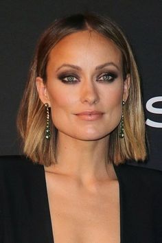 // o l i v i a Olivia Wilde Bob Hair, Bob Hair Balayage, Olivia Wilde Makeup, Short Bob Balayage, Balayage Bob Hair, Olivia Wilde Hair, Bob Balayage, Braut Make-up, Short Hair Balayage