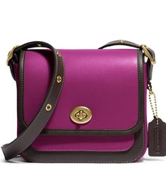 New Without Tags Retail Price : $295 COACH Purple Brown Color-block Shoulder Bag Purse Messenger Handbag Color : Purple Brown Measurements: Height- 6 in. Width- 6.25 in. Depth- 2.75 in. GUARANTEED 100% AUTHENTIC Coach Crossbody, Coach Crossbody Bag, Crossbody Messenger Bag, Shoulder Messenger Bag, Coach Leather, Leather Hobo, Shoulder Purse, Coach Dinky Crossbody, Leather Satchel