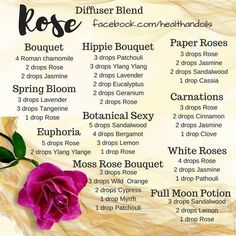 Scent Recipes, Rose Blend, Doterra Recipes