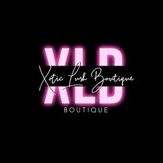 the logo for wild boutique, which is neon pink and black with white lettering on it