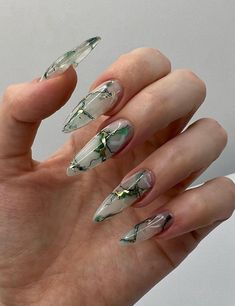 Indian Nails, Airbrush Nails, Grunge Nails, Stiletto Nails Designs, Glow Nails, Cute Gel Nails, Pink Acrylic Nails