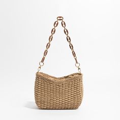 Annalise Straw Mini Shoulder Bag - 6 Colors Pretty Pastel Colors, Straw Slippers, Resin Chain, Straw Bucket Hat, Straw Beach Bag, Rattan Bag, Baguette Bag, Straw Tote, Red Bricks