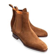 CHELSEA ANKLE BOOT IN SNUFF SUEDE High Heel Oxfords, Leather Boots Brown, Cordovan Shoes, Dress Boots Women, Cap Toe Boots, Jodhpur Boots, T Strap Shoes, Brown Chelsea Boots, Botas Chelsea