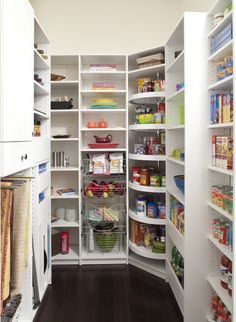 an image of a pantry with the door open to show what's in it