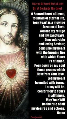 an image of jesus holding a heart in his hands with the words, i am sorry to