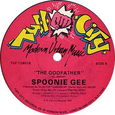 a record label for the album'the godfater'by spoonie gee