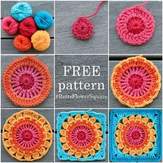 crochet patterns for granny granny's afghans with text overlay that says free pattern