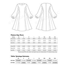 the sewing pattern for this dress is very long and has sleeves that are slightly open