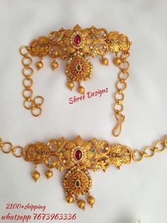 Whatsapp 7673963336 to buy. #onegram #jewellery #armlet #wedding Armlet Gold, Gold Chokers, 1 Gram Gold Jewellery, Nouveau Jewelry, Gold Rings Jewelry, Bangles Jewelry Designs