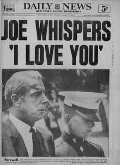 the front page of daily news showing joe whisper's i love you