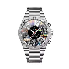 Get $5 off with code PFPIN5. Limited to the first 100 customers. Hurry, we are selling out fast! Retro Silver Chronograph Watch With Round Dial, Retro Silver Watch Accessories With Subdials, Silver Retro Watch Accessories With Subdials, Retro Silver Watch With Analog Display, Album Collage, Pink Floyd Albums, Trippy Designs, Watch Engraving, Guitar Collection