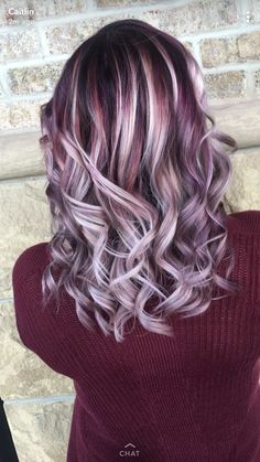 Silver And Red Hair Highlights, Blonde Highlights Purple Lowlights, Purple And Blonde Bayalage Hair, Gray Hair With Burgundy Highlights, Maroon And Blonde Highlights, Silver And Burgundy Hair, Colored Highlights On Blonde Hair, Dimensional Color Hair, Spring Hair Color 2023