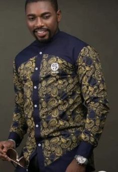 Men African Fashion, African Shirts For Men, African Shirts, African Print Fashion Dresses, African Print Fashion, Men's Shirts, African Print, African Fashion, Ankara