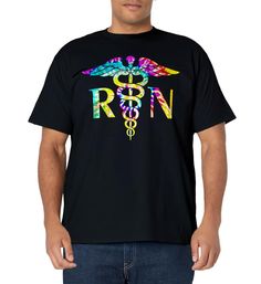 PRICES MAY VARY. Beautiful unique cute and cool colorful Tie Dye pattern Register Nurse TShirt for men, women, boys & girls. Awesome Tees for adult, youth, young children & kids! Casual fashionable Nursing clothing indoors outdoors wear. Designed and made specially for all who loves Registered Nurses, RN Hospital Personnel, Aspiring Nursing School student, Hospice Caregiver. Makes a great gift for yourself, family, friends & loved ones for all occasions Birthday, Hospitals event, Christmas Light Multicolor Funny Print T-shirt For Streetwear, Funny Multicolor Short Sleeve T-shirt, Colorful Casual T-shirt With Letter Print, Fun Multicolor Pre-shrunk T-shirt, Funny Multicolor Pre-shrunk T-shirt, Multicolor Funny Print Crew Neck T-shirt, Fun Multicolor T-shirt With Letter Print, Black Short Sleeve Shirt With Cartoon Print, Colorful Graphic Print Fun T-shirt