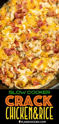 Chicken And Rice Crockpot, Chicken Breast Crockpot Recipes, Crockpot Chicken Breast, Chicken Ranch, Recipes Oven, Chicken Thigh Recipes Crockpot, Dump Meals, Plain Chicken, Ranch Dressing Mix