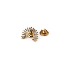 Gold Peacock Lapel Pin - Mens Suits Luxury Gold Lapel Pin For Party, Gold Formal Enamel Pin, Elegant Gold Enamel Pin For Party, Elegant Gold Enamel Pin For Wedding, Luxury Gold Enamel Pin For Formal Occasions, Luxury Gold Lapel Pin For Wedding, Elegant Peacock Design Brooch For Formal Wear, Elegant Peacock Design Brooch For Formal Occasions, Gold Brooches With Peacock Design As Gift