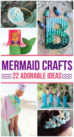 mermaid crafts for kids that are easy to make