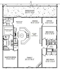 the floor plan for a house with two master suites