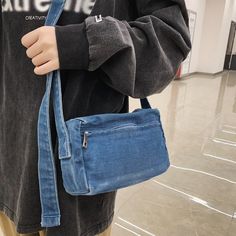 Shoulder bag Size:length 25cm,Width 8cm,Height 13cmThe error is 0-3cm Color:Black BlueMain Material: Denim Suitable for the crowd: teenagers, students, office workers, travel If you have any questions, please feel free to contact us, we will help you, wish you a happy shopping. [23y 8m 1d]Simple Solid Color Women Canvas Bag Female Washed Denim Shoulder Bag Girl Boy Leisure Crossbody Bag College Student Travel Handbag Casual On-the-go Pouch With Zipper Pocket, Rectangular Denim Blue Shoulder Bag With Pockets, Denim Blue Crossbody Shoulder Bag With Pockets, Denim Crossbody Shoulder Bag For School, Denim Crossbody Bag With Pockets, Casual Blue Phone Bag With Large Capacity, Casual Chest Bag For On-the-go With Mobile Phone Pocket, Denim Crossbody School Bag, Denim Blue Crossbody Bag With Pockets