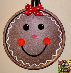 an advertisement for dollar store pizza pan glaseerbread ornament with a smiling face