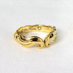 "✤THIS IS GOLD PLATE RING,THE SILVER RING THAT COVERED WITH LAYER OF GOLD OUTSIDE. ✤Made with .925 silver,will not tarnish. easy to clean and maintain. ✤Unique and personalized, You can add your name or quote. Make it only one piece on the world. ✤High Quality, Engraved ring with computer engraving machine. Many font design,consistently line and sharp. ✤More production technology, You can engrave its both inside and outside. ✤Elegance with the small price, Only gold layer cover on the silver rin Unique Anniversary Rings With Engraving Option, Customized Gold Engraved Promise Ring, Customized Yellow Gold Rings For Anniversary, Customized Gold Engraved Wedding Ring, Custom Engraved Yellow Gold Ring For Anniversary, Adjustable Gold Ring For Anniversary, Elegant Customized Gold Engraved Ring, Customized Gold Engraved Elegant Ring, Elegant Customized Rings For Anniversary