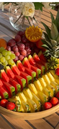 a bowl filled with lots of different types of fruit