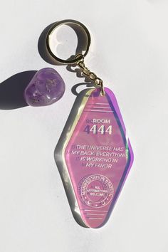 444 Keychain, Lanyard Aesthetic Keychain, Backpack Keychains Aesthetic, Aesthetic Key Chains, Aesthetic Car Keys, Cute Keychain Aesthetic, Keychain Aesthetic Ideas, Number Manifestation, Key Chains Aesthetic