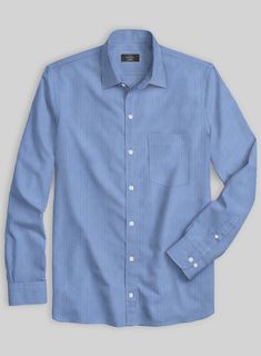 Adapt a classic style with much more reliability with our Italian Lombardo Cool Blue Pinstripe Shirt, which has an explicit elegance for your day. Tailored with pure cotton fabric, our shirt has a very soft and smooth texture, with white stripes covering a blue canvas. Plus, it offers a luxe twist for your casual wear and gives your closet a solid and robust makeover. So be a prime focus that will undoubtedly become a favorable piece for every occasion forth.  Made according to your measurements Pinstripe Shirt, Blue Canvas, Smooth Texture, Comfort Zone, Cotton Material, Pure Cotton, White Stripe, Classic Style, Casual Wear