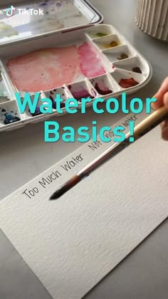 watercolor basics for beginners to learn how to paint