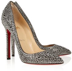 Christian Louboutin Pigalle 120 crystal-embellished suede pumps Cl Fashion, Brian Atwood Heels, Louboutin Pigalle, Christian Louboutin Outlet, Christian Louboutin Boots, Dr Shoes, Christian Louboutin Pigalle, Red High Heels, Boots Womens