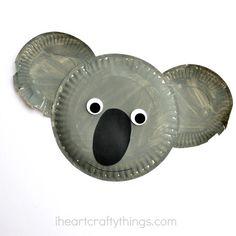 a paper plate koala craft for kids