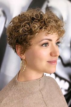 Pixie Cut Curly Hair, Short Curly Pixie, Haircuts For Curly Hair