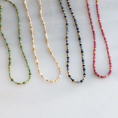 Elegant Multicolor Beaded Necklaces For Everyday, Delicate Beaded Necklaces For Jewelry Making, Handmade Delicate Beaded Necklaces For Everyday, Delicate Handmade Beaded Necklaces, Delicate Adjustable Beaded Necklace With Faceted Beads, Delicate Adjustable Beaded Necklace With Tiny Beads, Delicate Adjustable Beaded Chain Necklaces, Delicate Beaded Necklaces With Tiny Beads For Gifts, Delicate Beaded Necklaces With Tiny Beads As Gift